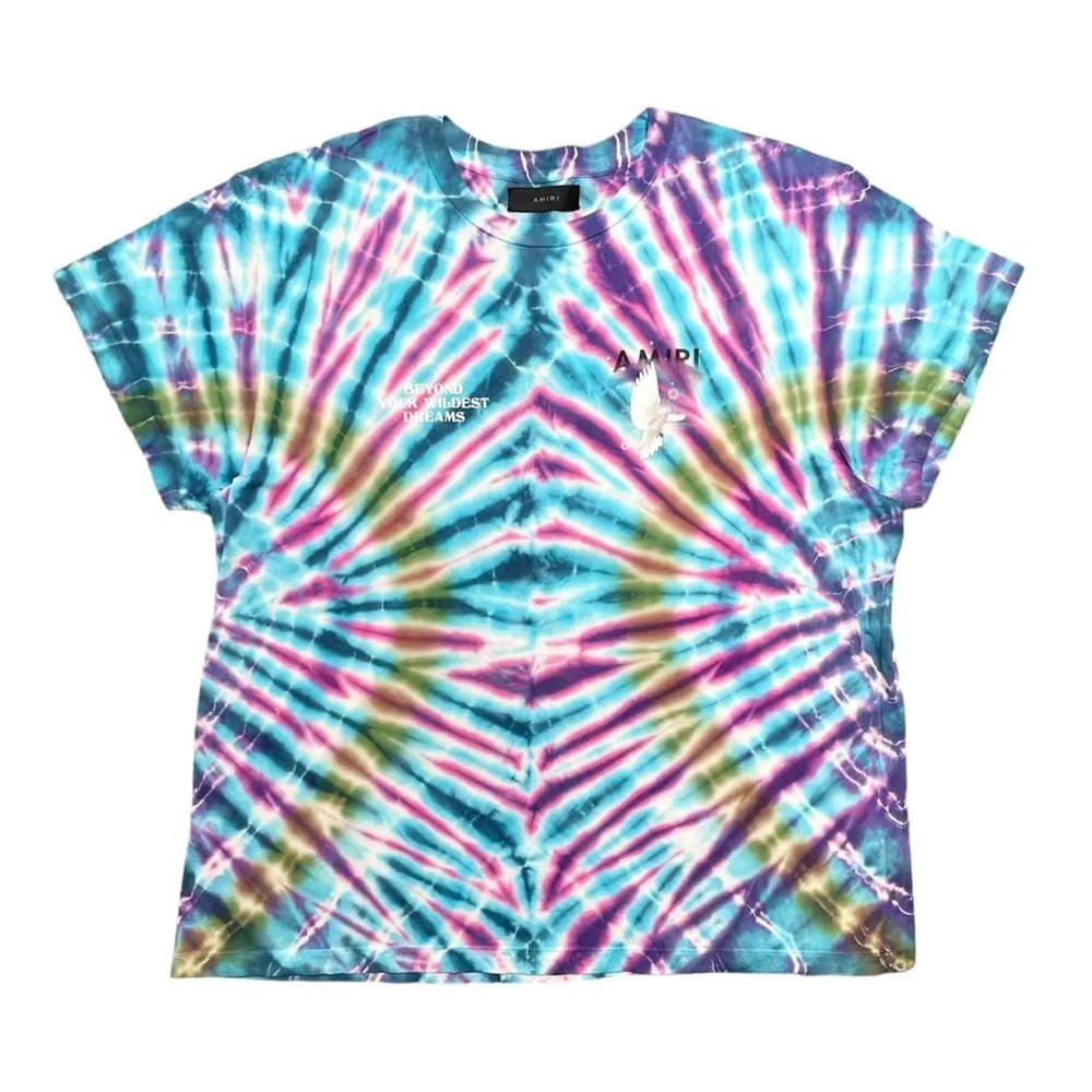 AMIRI Tie Dye Rainbow Dove Tee